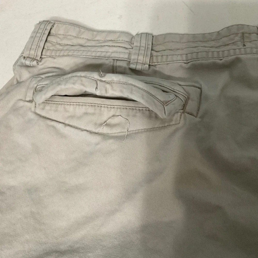 Polo Ralph Lauren Mens Cargo Shorts Tan Khaki Cotton Size 42 Utility Casual